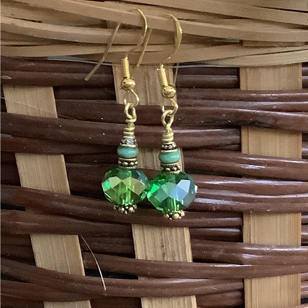 Hand crafted Gold Tone Earrings